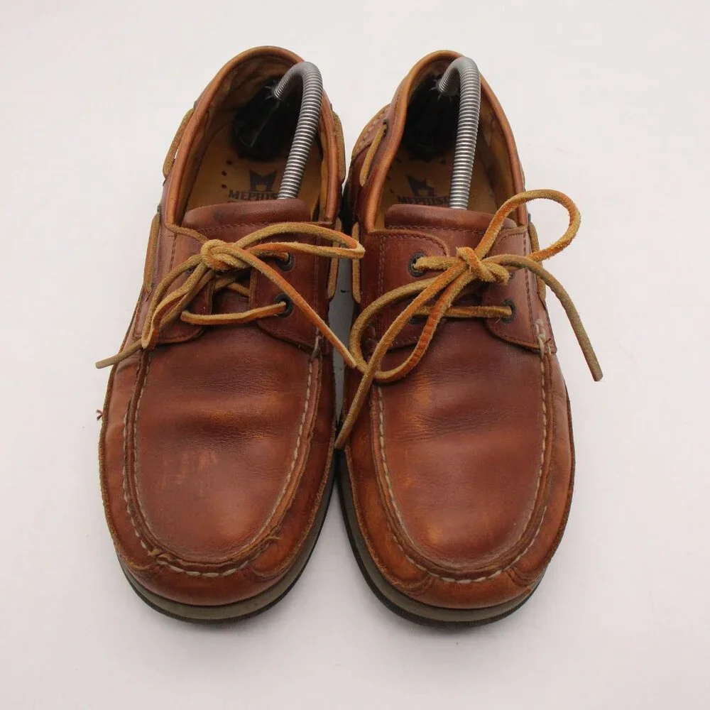 Mephisto Spinnaker Men’s Size 9 Boat Shoes Moccasin Loafer Shoes Brown Tan
